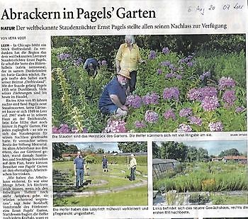 Abrackern in Pagels Garten - Het Tuinpad Op / In Nachbars Garten