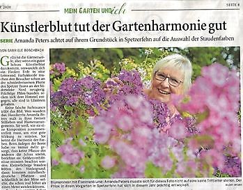 Künstlerblut tut der Gartenharmonie gut - Het Tuinpad Op / In Nachbars Garten