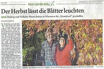 Der Herbst lässt die Blätter leuchten - Het Tuinpad Op / In Nachbars Garten